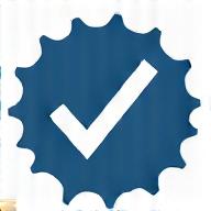 Badge icon representing quality assurance